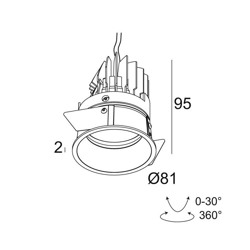 Delta Light DEEP RINGO OK LED Spot encastré