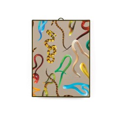 SELETTI Toiletpaper Mirror 22,5x29,5 cm - Snakes