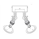 Tekna NAUTIC LILLEY SPOT TWIN LED Plafondlamp
