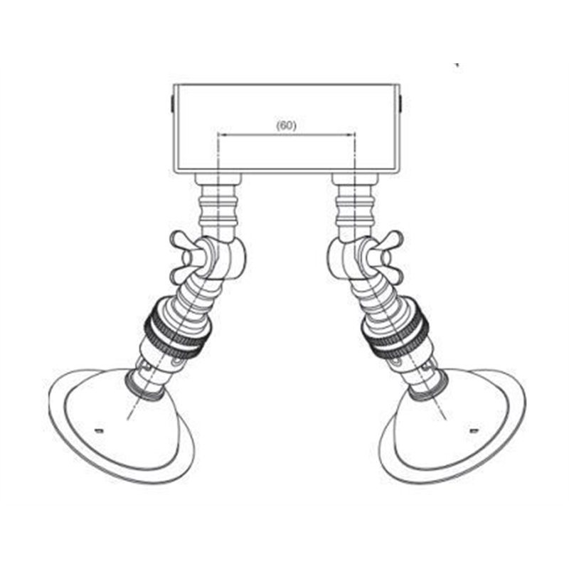 Tekna NAUTIC LILLEY SPOT TWIN LED Plafondlamp