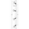 Tekna LILLEY SPOT ON RAIL 4 - LED (900MM) Ceiling lamp