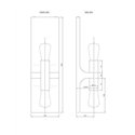 Tekna ARTON Walcott Twin Wandlamp
