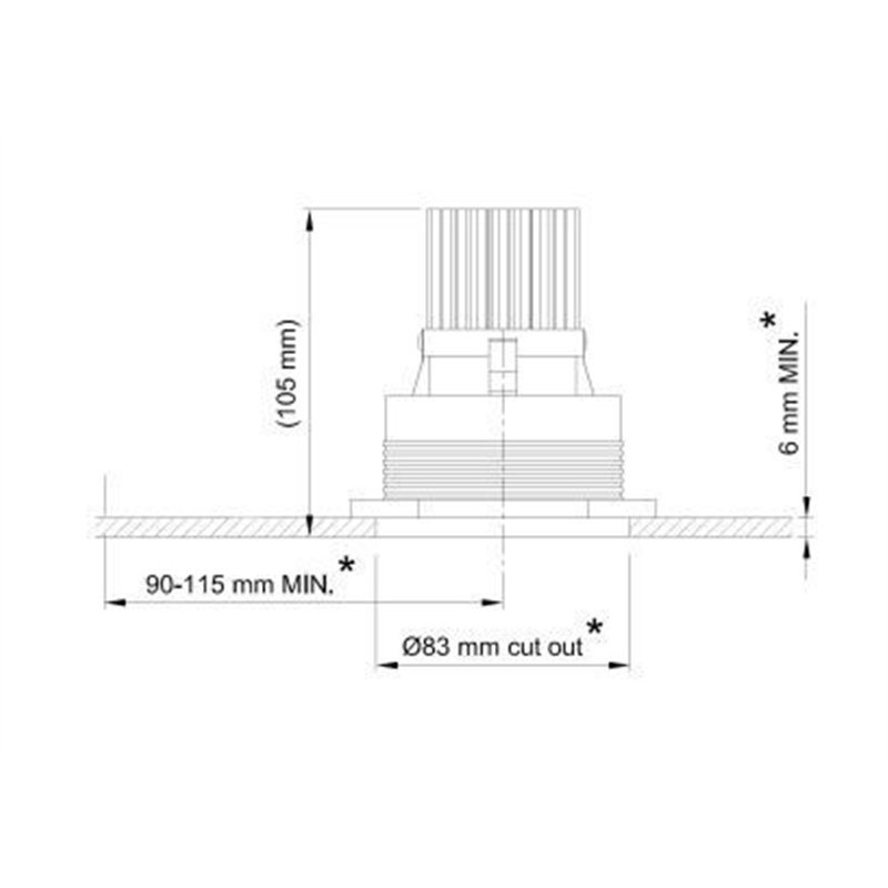 Tekna FLATSPOT 2 - TRIMLESS LED CITIZEN Lampe encastré