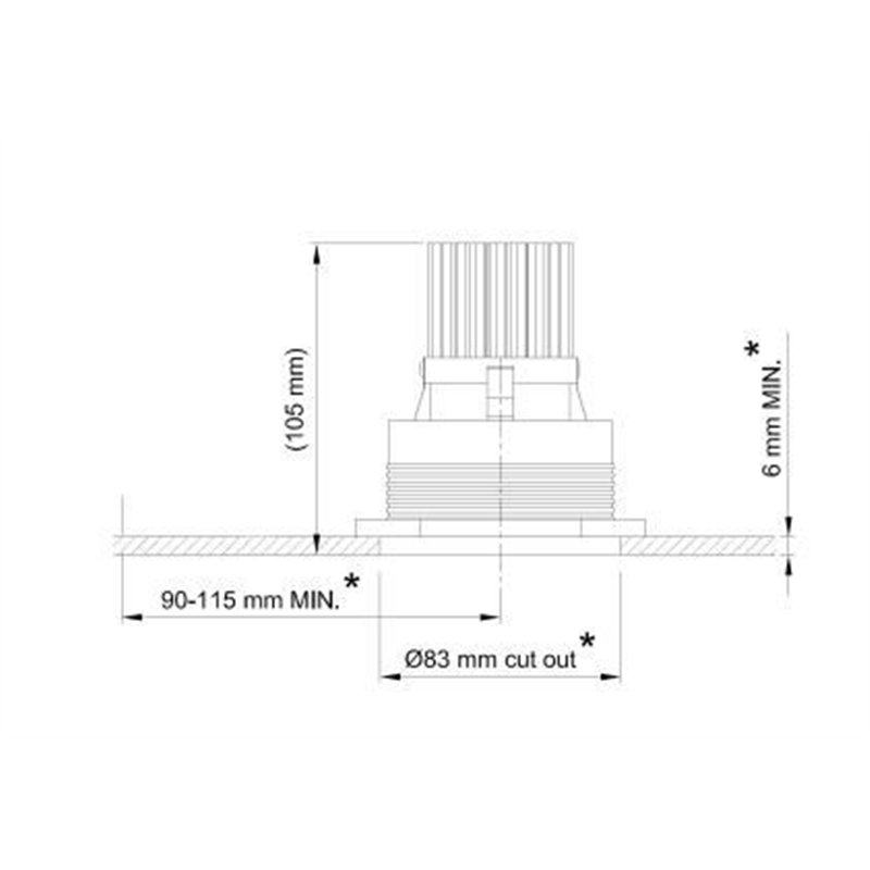 Tekna FLATSPOT 2 - TRIMLESS 12V LED Lampe encastré