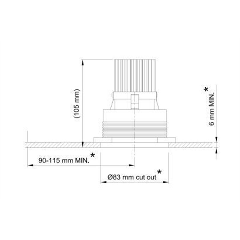 Tekna FLATSPOT - TRIMLESS GU10 LED Inbouwspot