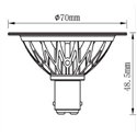Tekna Ar70 B15D 8-10V 7W 2700K 400Lm 40° With Dimmable Driver On