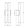 Tekna ARTON Phare Double Small Wall lamp