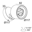 Delta Light FRAX S Vloerlamp / Wandlamp