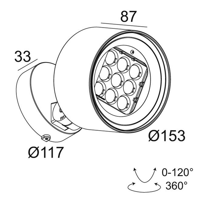 Delta Light FRAX M HONEYCOMB Lampe de sol / Applique