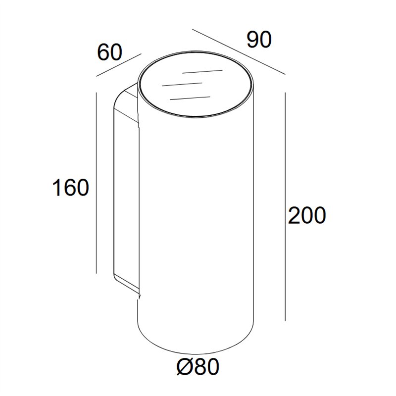 Delta Light Nocta Rd80 Down-Up Wfl wall lamp