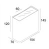 Delta Light Nocta Sq155 Wfl wall lamp