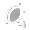 Delta Light Nebbia 12 DIM8 Wandlampe