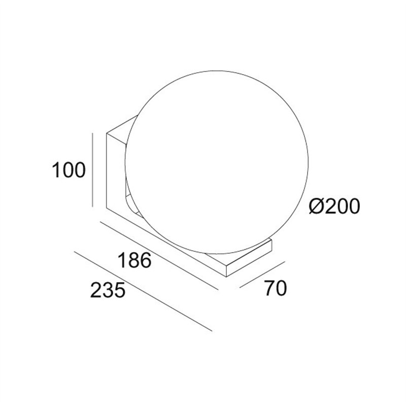 Delta Light OONO W M Wall lamp