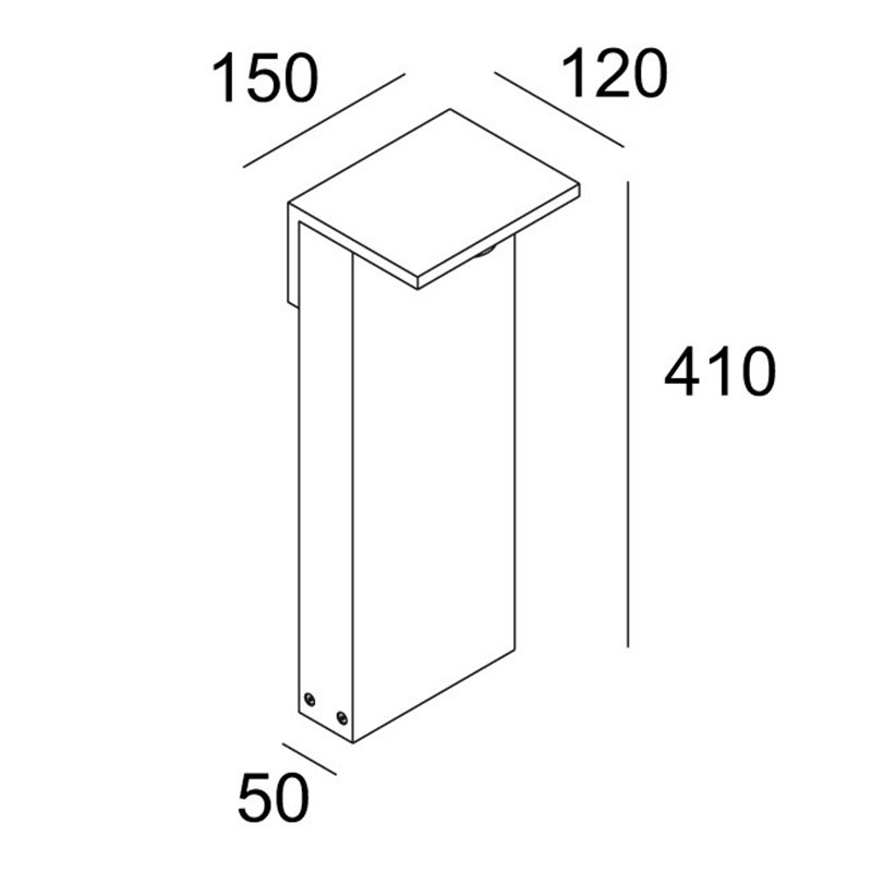 Delta Light OBLIX 40 Garden lamppost