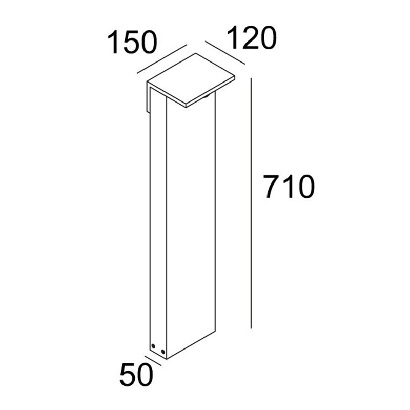 Delta Light OBLIX 70 Garden lamppost