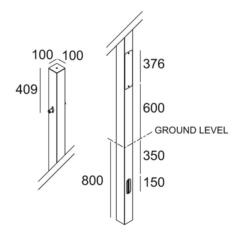 Delta Light POLESANO 4M - 21L ANCHORED Tuinpaal
