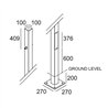 Delta Light POLESANO 4M - 21L BASE Poteau de jardin