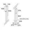 Delta Light POLESANO 4M - 3 BASE Garden lamppost