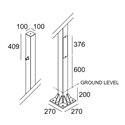 Delta Light POLESANO 6M - 1 BASE Tuinpaal