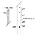 Delta Light POLESANO 6M - 21L ANCHORED Tuinpaal