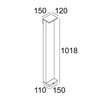 Delta Light OBLIX F 100 Poteau de jardin