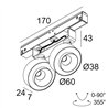 Delta Light M20/M26H - ODRON 2/41 MDL Éclairage sur rail