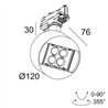 Delta Light FRAGMA 2x2 ADM DIM1P Éclairage sur rail