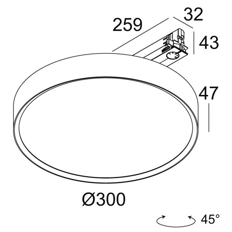 Delta Light MULTINOVA 30 TW PRISM ADM DIM5 Trackverlichting