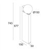 Delta Light OONO P70 DIM 8 Lampadaire extérieur