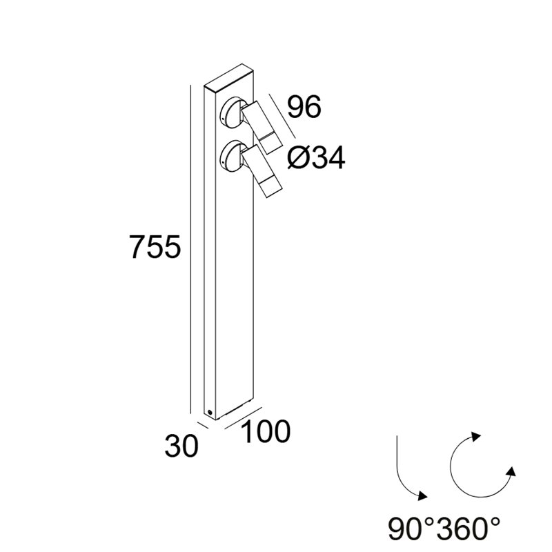 Delta Light SPIX P70-2 Tischlampe