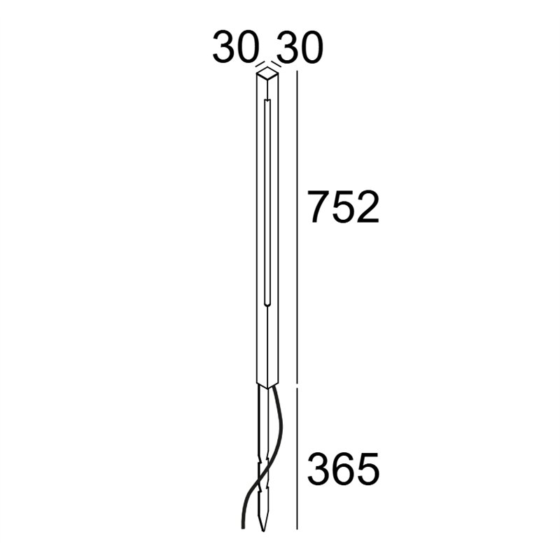 Delta Light Stievie 75 Lampadaire extérieur