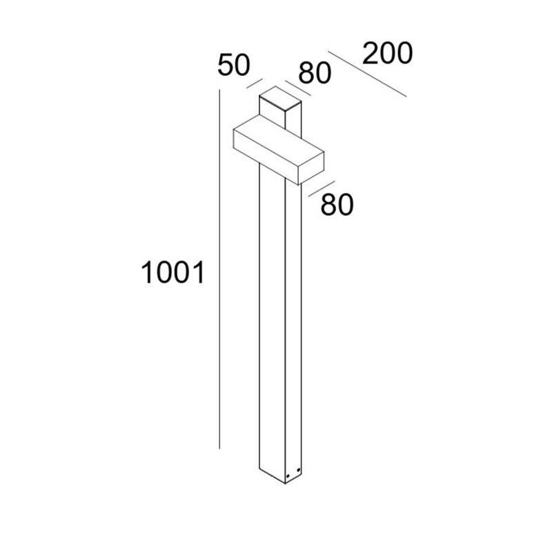 Delta Light POLESANO BOLLARD 100 DIM5 Garden lamp