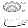 Delta Light FRAX MB POLE 92714 DIM5 Lampadaire extérieurs