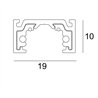Delta Light SL19 - PROFILE 3m Track lighting fixture
