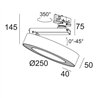 Delta Light SUPER-OH! XS PIVOT 25 ADM DIM8 Éclairage sur rail