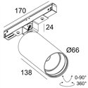 Delta Light M20/M26H - Spy 66 TW DIM5 Trackverlichting