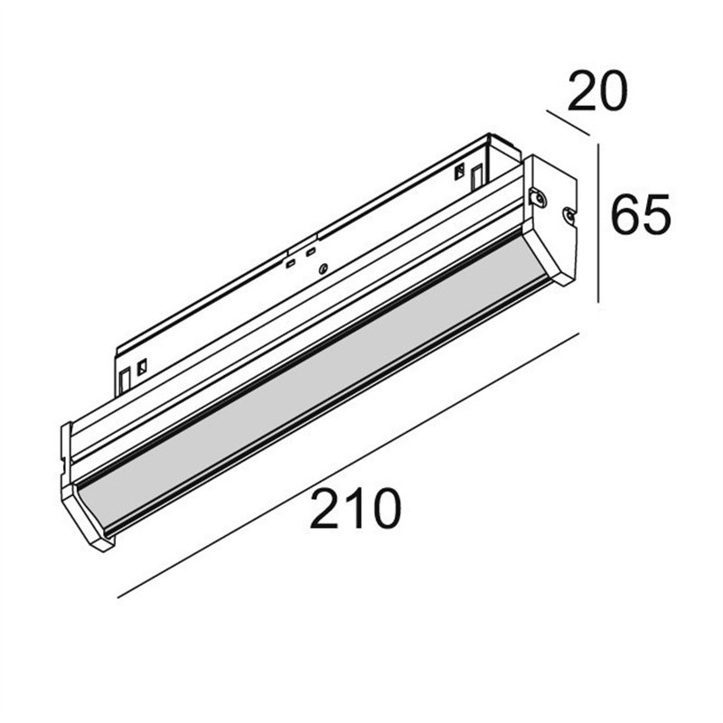 Delta Light M - Dot.Com Wallwash 02 HO DIM5 Trackverlichting