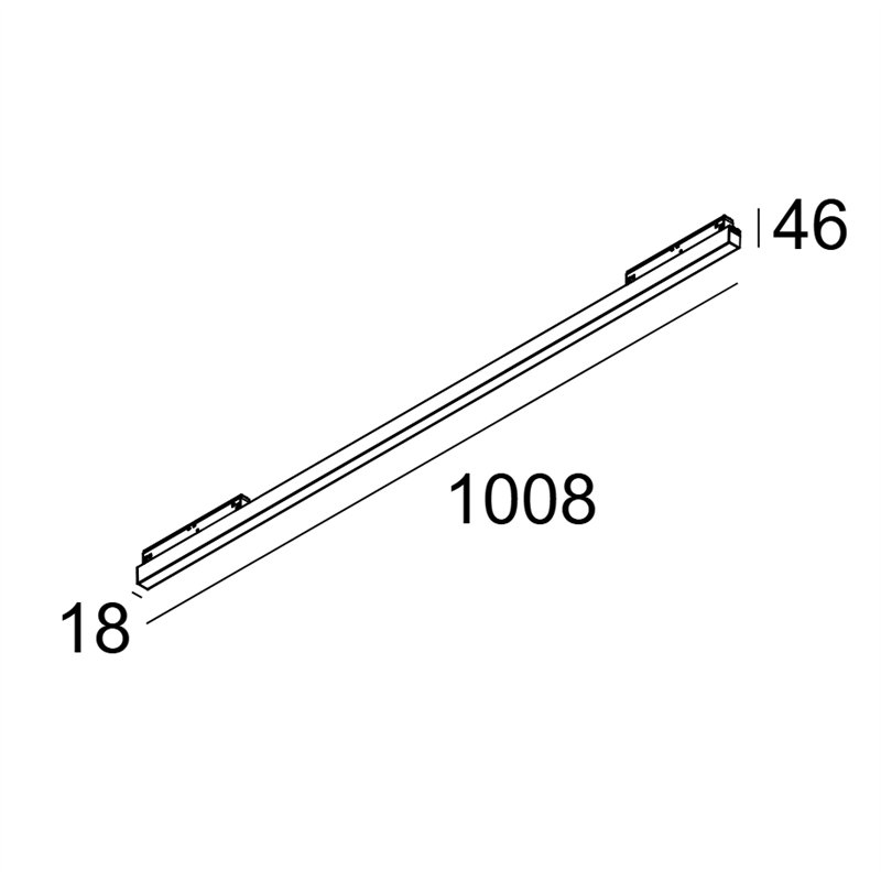 Delta Light M - Led Line He 1 X 21,6W DIM5 Éclairage sur rail