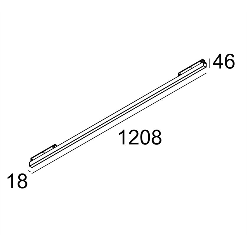 Delta Light M - Led Line He 1 X 25,2W DIM5 Schienenbeleuchtung
