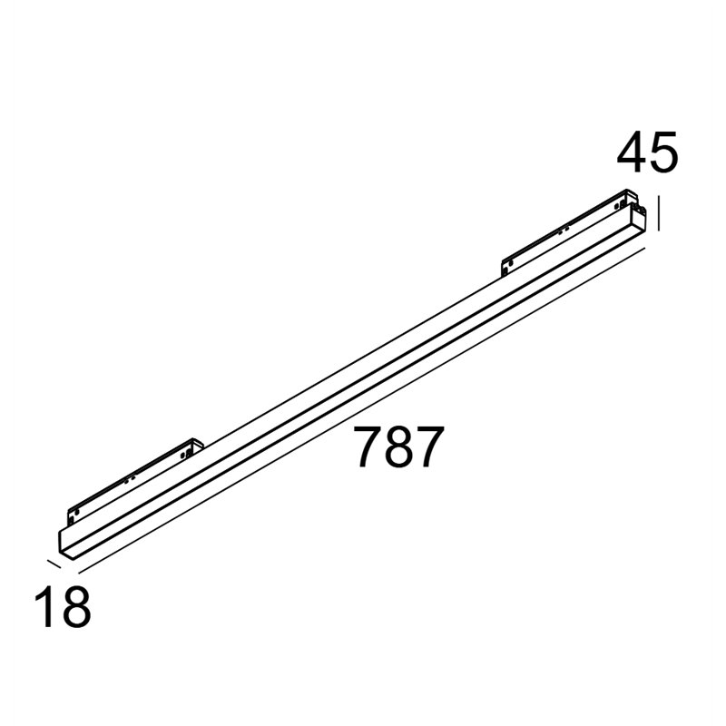 Delta Light M - Led Line He Soft 1 X 11,6W DIM5 Track lighting fixture