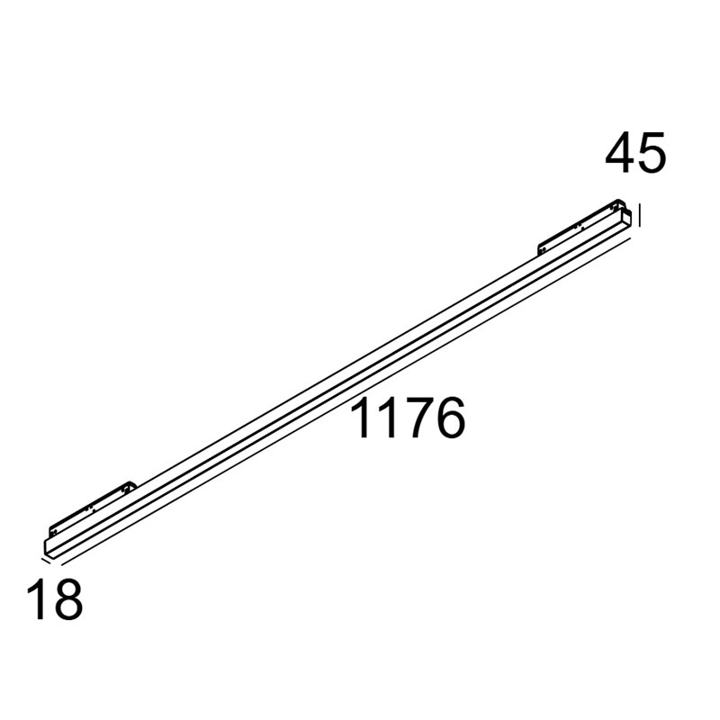 Delta Light M - Led Line He Soft 1 X 17,3W DIM5 Trackverlichting
