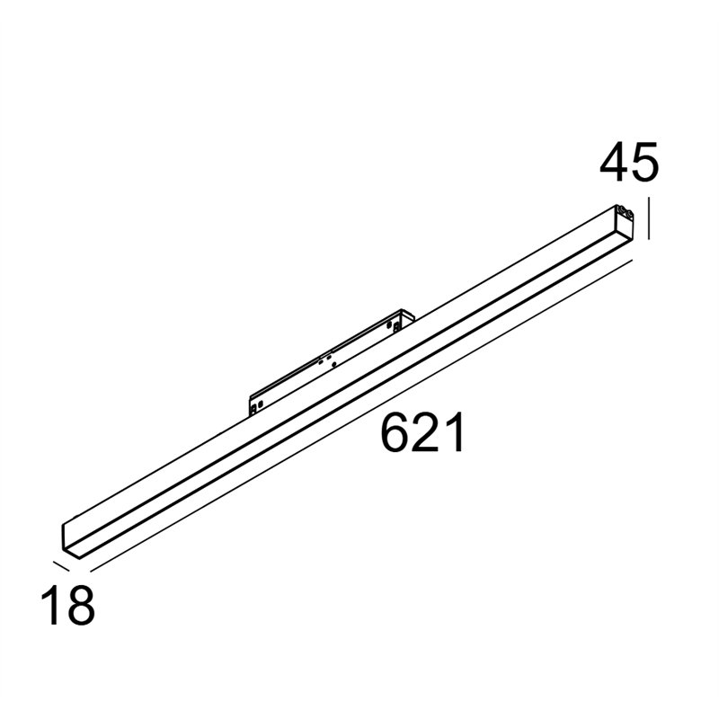 Delta Light M - Led Line He Soft 1 X 9,1W DIM5 Éclairage sur rail