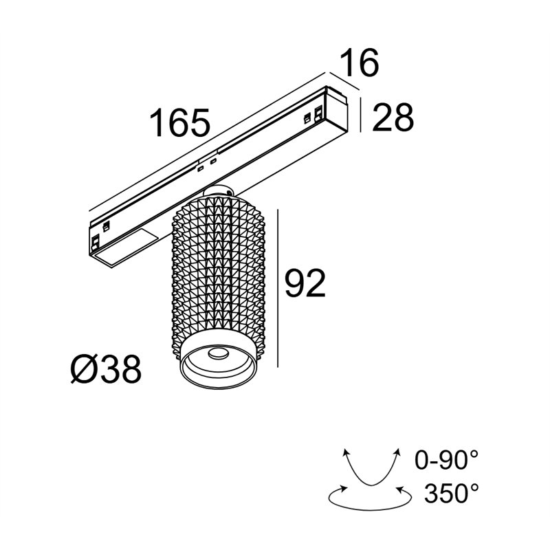 Delta Light M26L - PUNK 39 DIM5 Schienenbeleuchtung