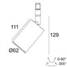 Delta Light M20/M26H - Spy Focus MP DIM5 Track lighting fixture