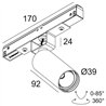 Delta Light M20/M26H - Spy 391 DIM5 Track lighting fixture