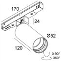 Delta Light M20/M26H - Spy 52 TW DIM5 Trackverlichting