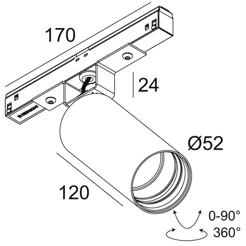 Delta Light M20/M26H - Spy 52 TW DIM5 Trackverlichting