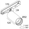 Delta Light M20/M26H - Spy 52 TW DIM5 Track lighting fixture