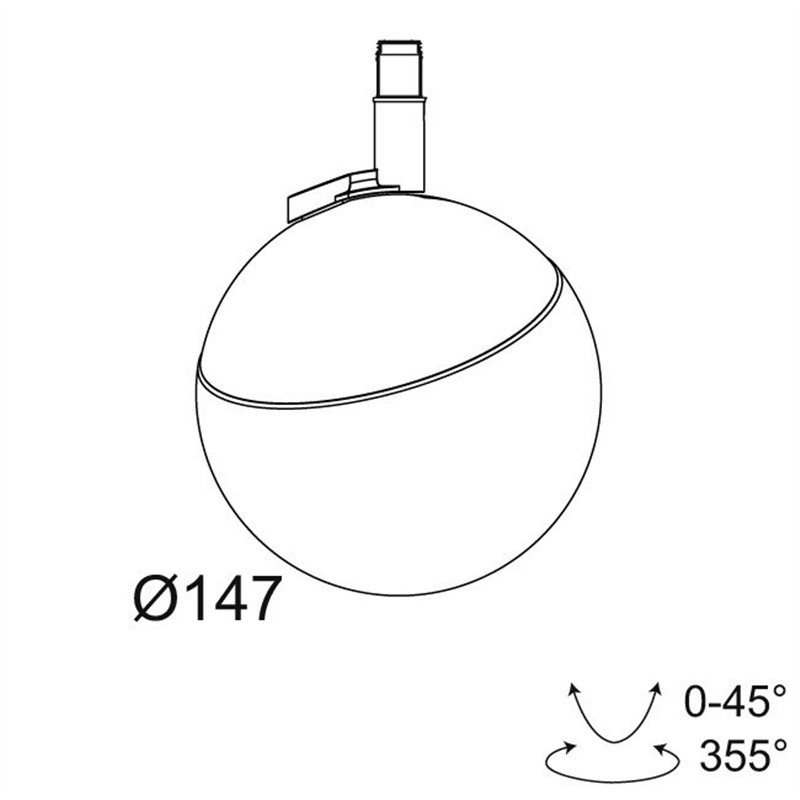 Delta Light M20/M26H - Tweeter BL DIM5 Trackverlichting