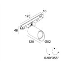 Delta Light M20/M26H - Spy 52 Wallwash MDL Trackverlichting